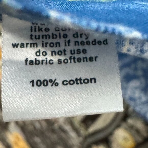 Paul Fredrick Slim Fit Paisley Dress Shirt 15 Blue Flip Cuff Long Sleeve Button - Picture 6 of 10